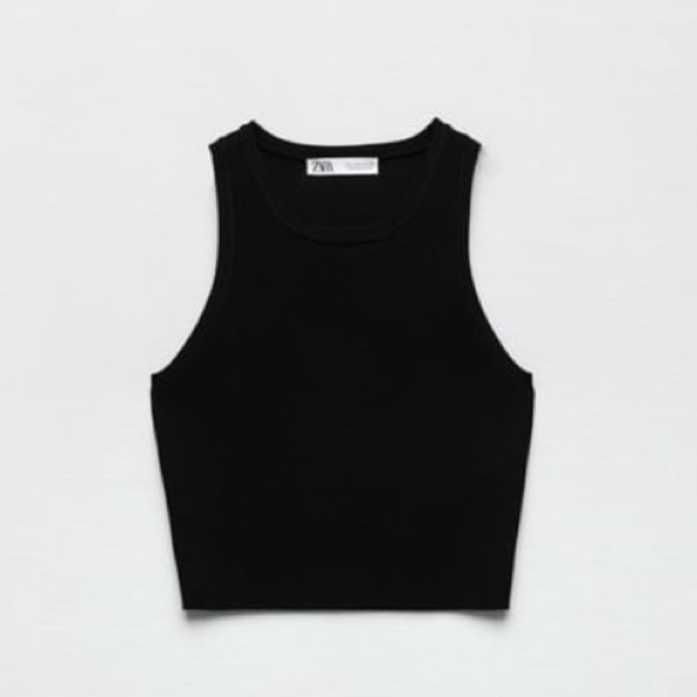 ZARA KNIT CROP TOP